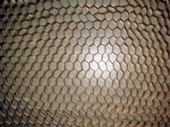 Flame-retardant honeycomb paper plate